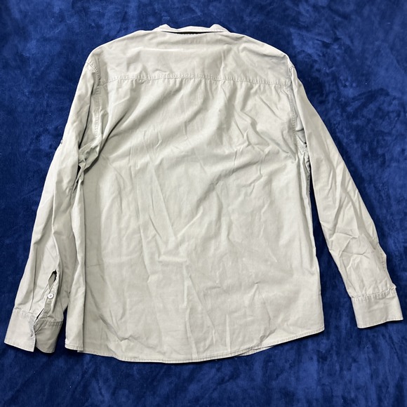 Ecko Unltd Mens Button Up Shirt Army Green Size XXL LS Logo Spellout Military - Picture 13 of 15